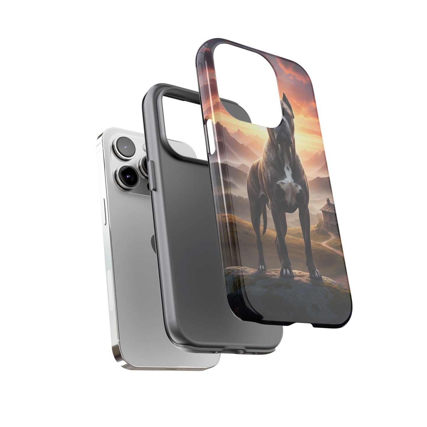 Cane Corso Phone Case – Guard Dog Sunset Tough Case (iPhone, Samsung, Pixel) | Dog Lover Gift