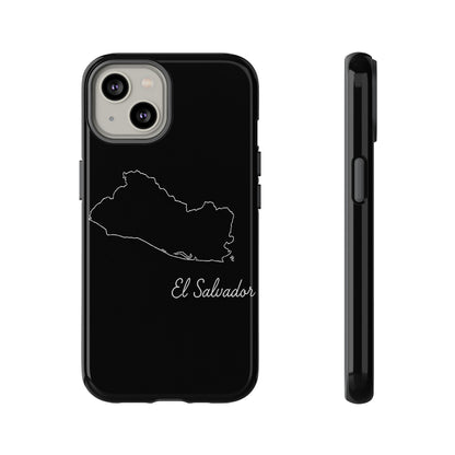 El Salvador Outline Phone Case – Minimal Country Map Tough Case (iPhone, Samsung, Pixel)