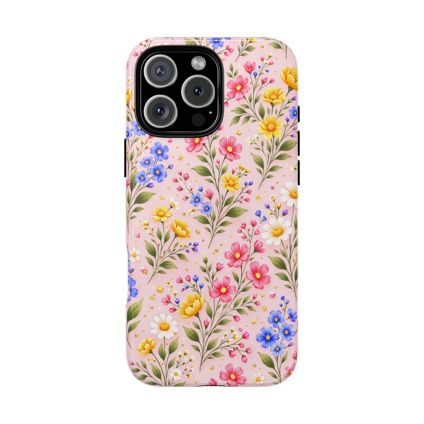 Wildflower Floral Phone Case Vintage Spring Meadow Tough Cover