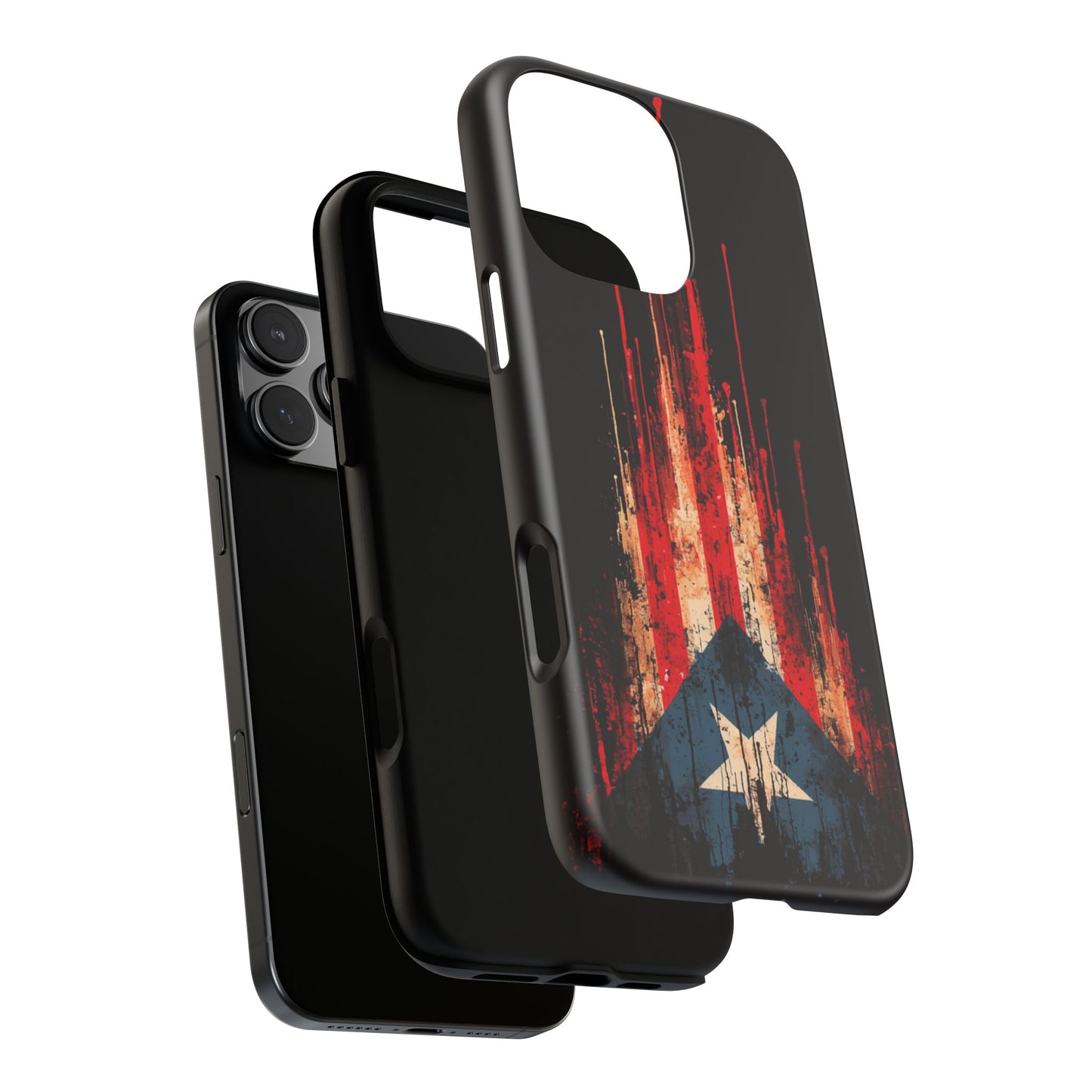 Puerto Rico Flag Phone Case | Distressed Puerto Rican Flag Tough Case | Boricua Pride Protective iPhone Samsung Cover