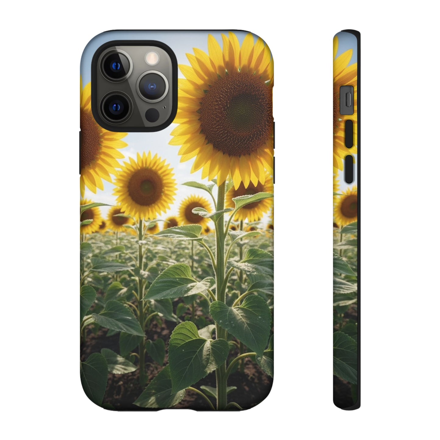 Sunflower Field Phone Case | Golden Hour Floral Aesthetic | Bright Summer Tough Case