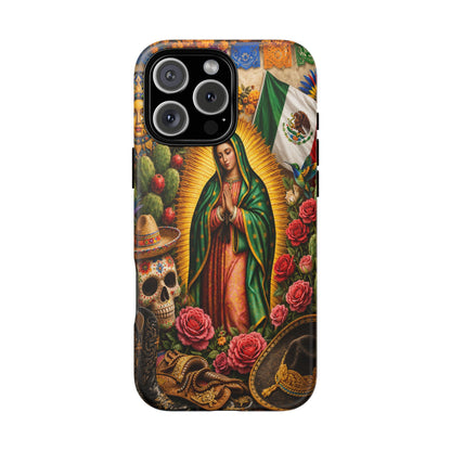 Virgen de Guadalupe Phone Case Mexican Floral iPhone Samsung Pixel Case