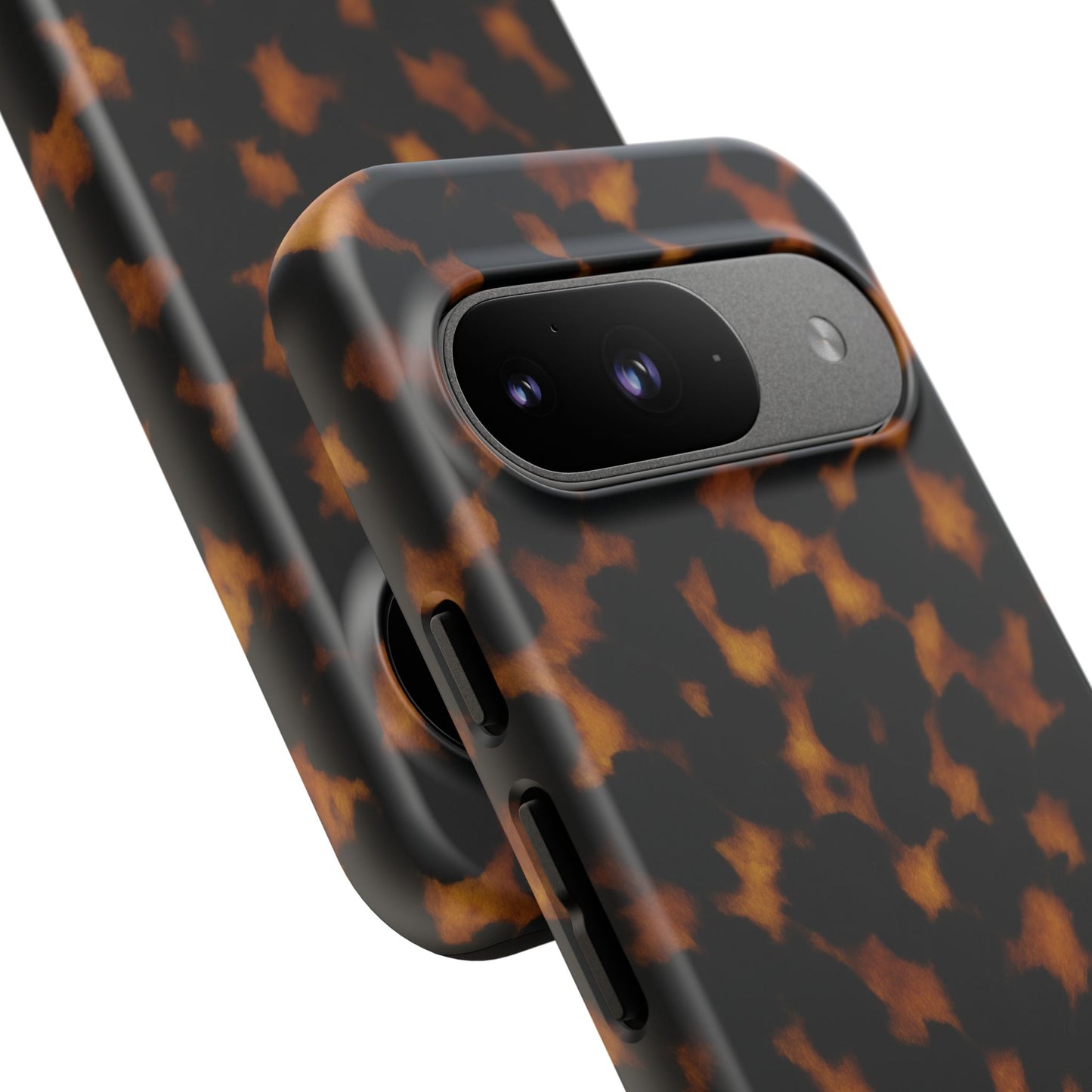 Tortoiseshell Pattern Tough Phone Case | Classic Leopard-Style Protective Cover