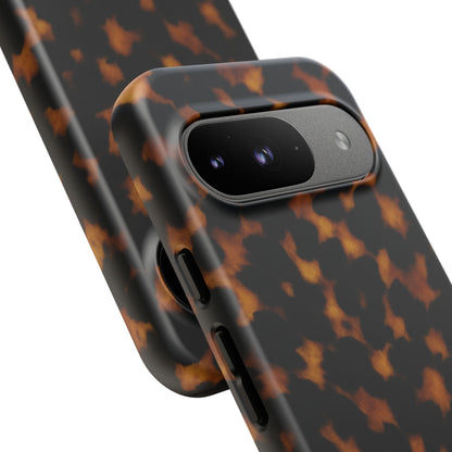 Tortoiseshell Pattern Tough Phone Case | Classic Leopard-Style Protective Cover