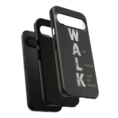 Walk by Faith Not by Sight Christian Phone Case Bible Verse Faith Cover