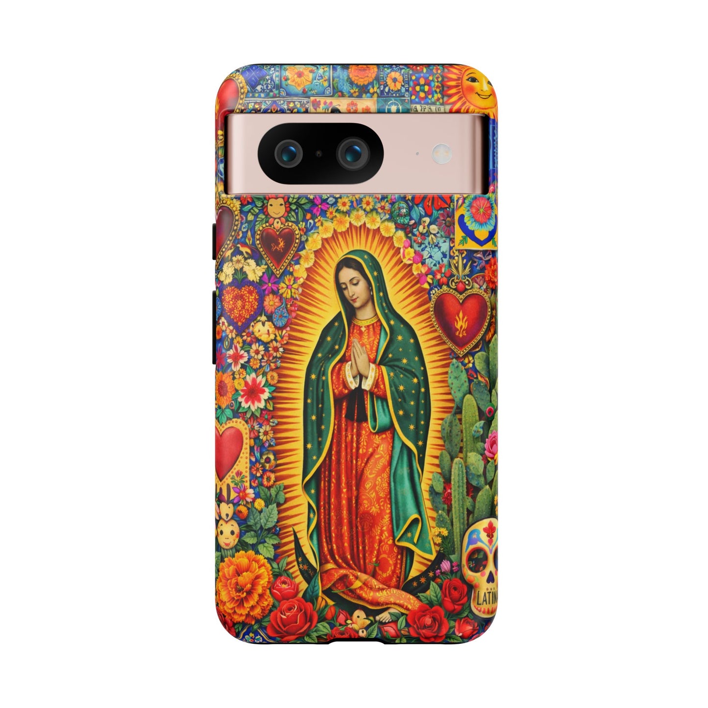 Virgin Mary Guadalupe Phone Case Mexican Folk Art Tough Cover iPhone Samsung