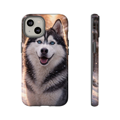 Siberian Husky Tough Phone Case | Blue Eyes Dog Cover Protective iPhone Case