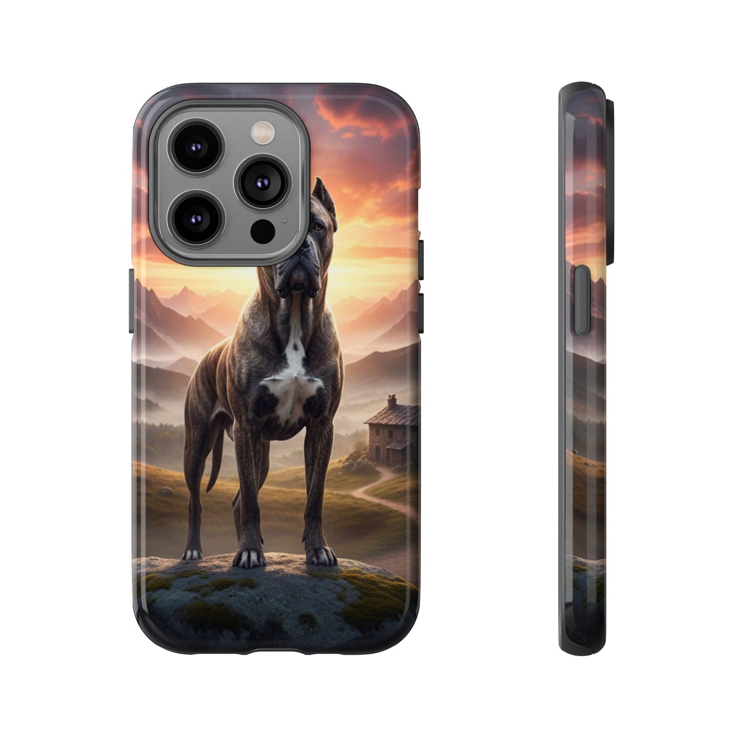 Cane Corso Phone Case – Guard Dog Sunset Tough Case (iPhone, Samsung, Pixel) | Dog Lover Gift