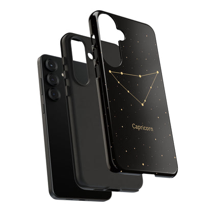 Capricorn Zodiac Constellation Phone Case – Luxe Gold Celestial Cover