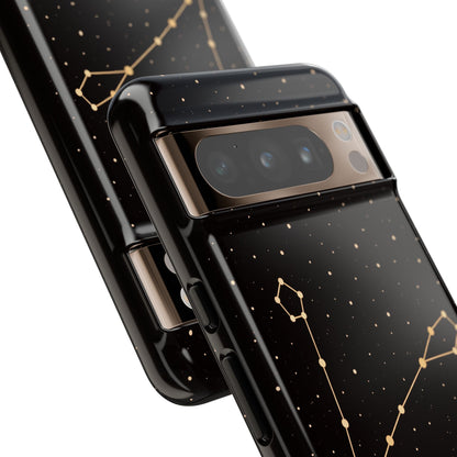 Pisces Zodiac Constellation Phone Case – Luxe Gold Celestial Cover