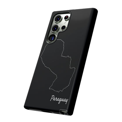 Paraguay Outline Phone Case – Minimal Country Map Tough Case (iPhone, Samsung, Pixel)