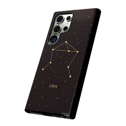 Libra Zodiac Constellation Phone Case – Luxe Gold Celestial Cover