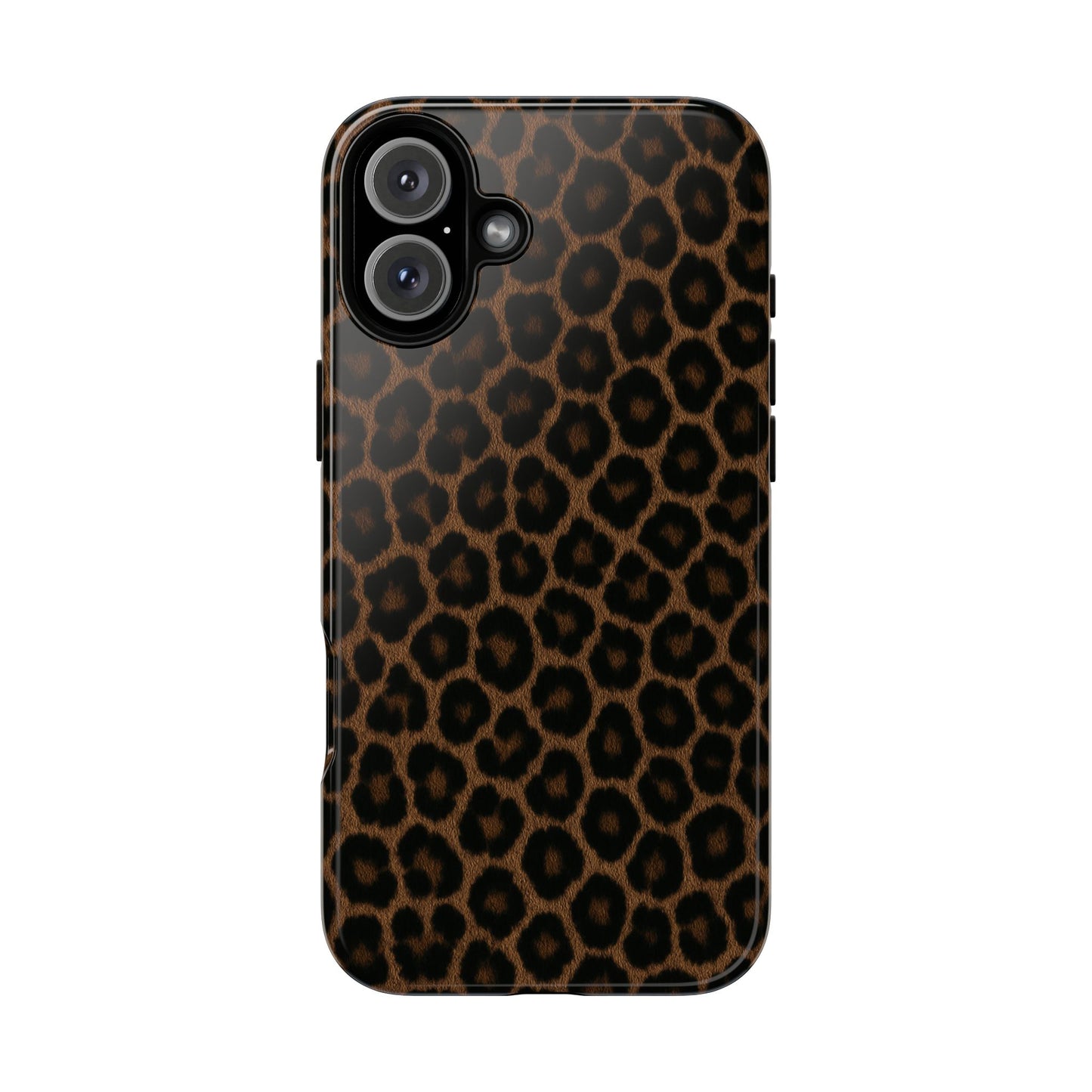Brown Leopard Print Phone Case | Classic Animal Print Aesthetic Tough Protective Case