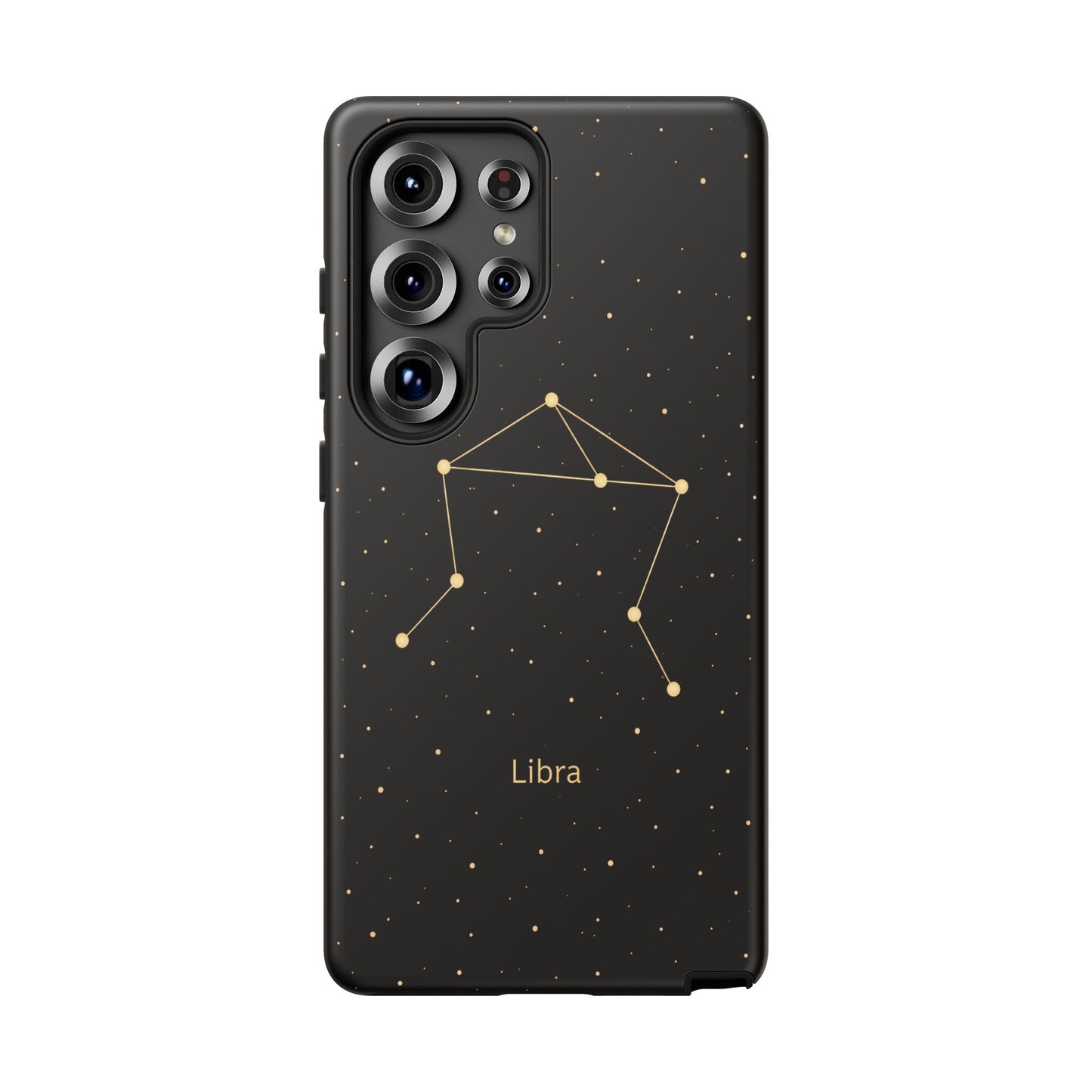 Libra Zodiac Constellation Phone Case – Luxe Gold Celestial Cover