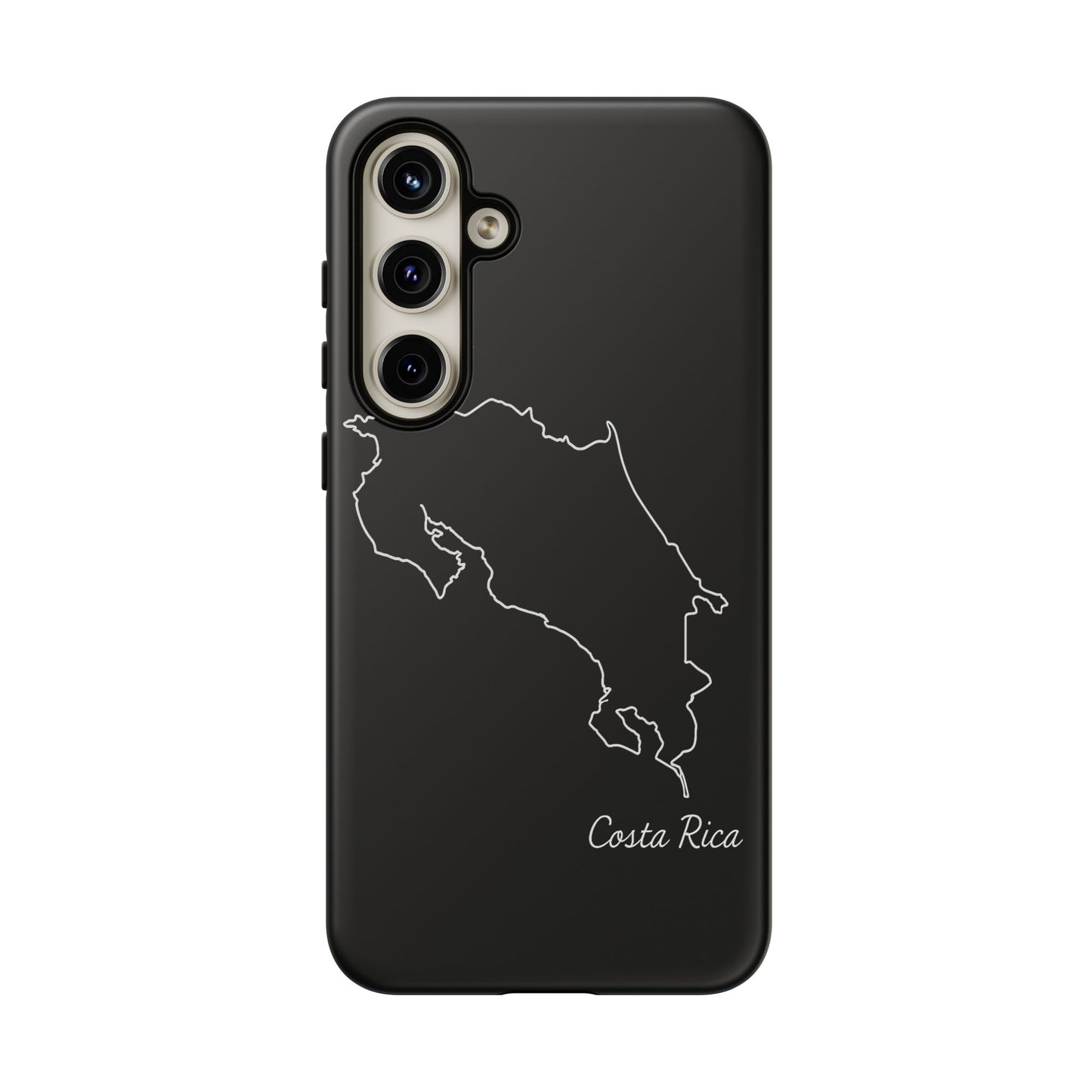 Costa Rica Outline Phone Case – Minimal Country Map Tough Case (iPhone, Samsung, Pixel)