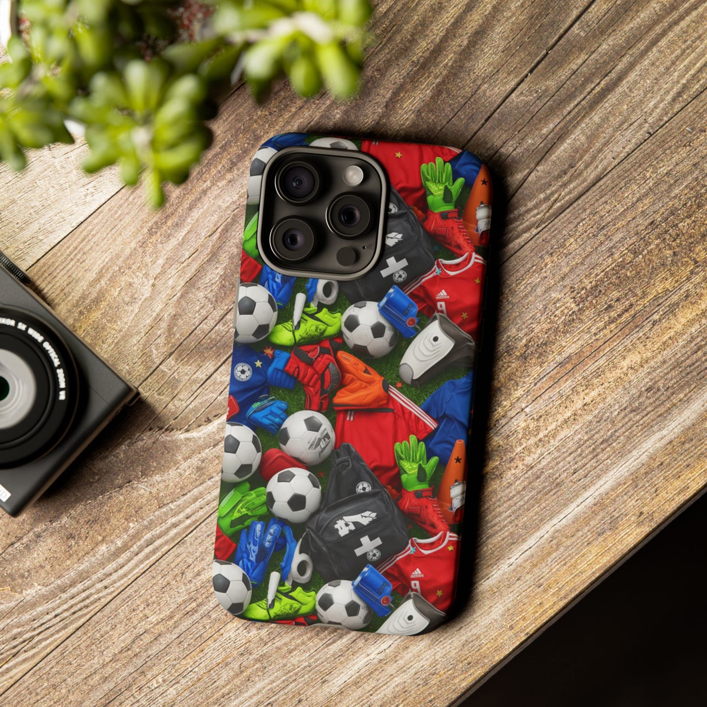Soccer Ball Pattern Phone Case – Sports Fan Tough Protective Game Day Case