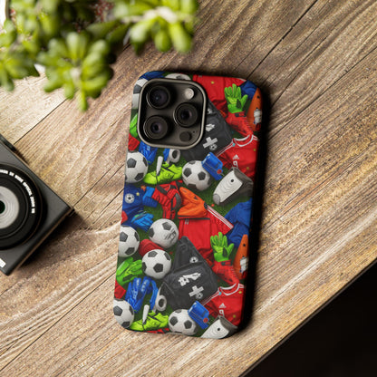 Soccer Ball Pattern Phone Case – Sports Fan Tough Protective Game Day Case