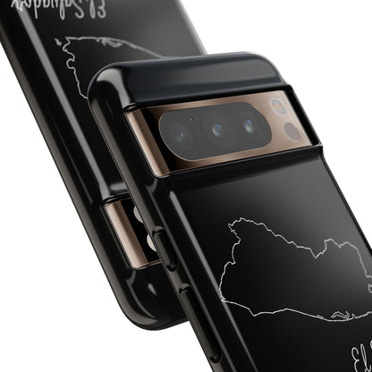 El Salvador Outline Phone Case – Minimal Country Map Tough Case (iPhone, Samsung, Pixel)
