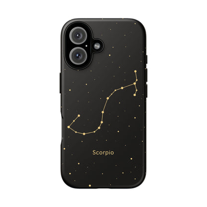 Scorpio Zodiac Constellation Phone Case – Luxe Gold Celestial Cover