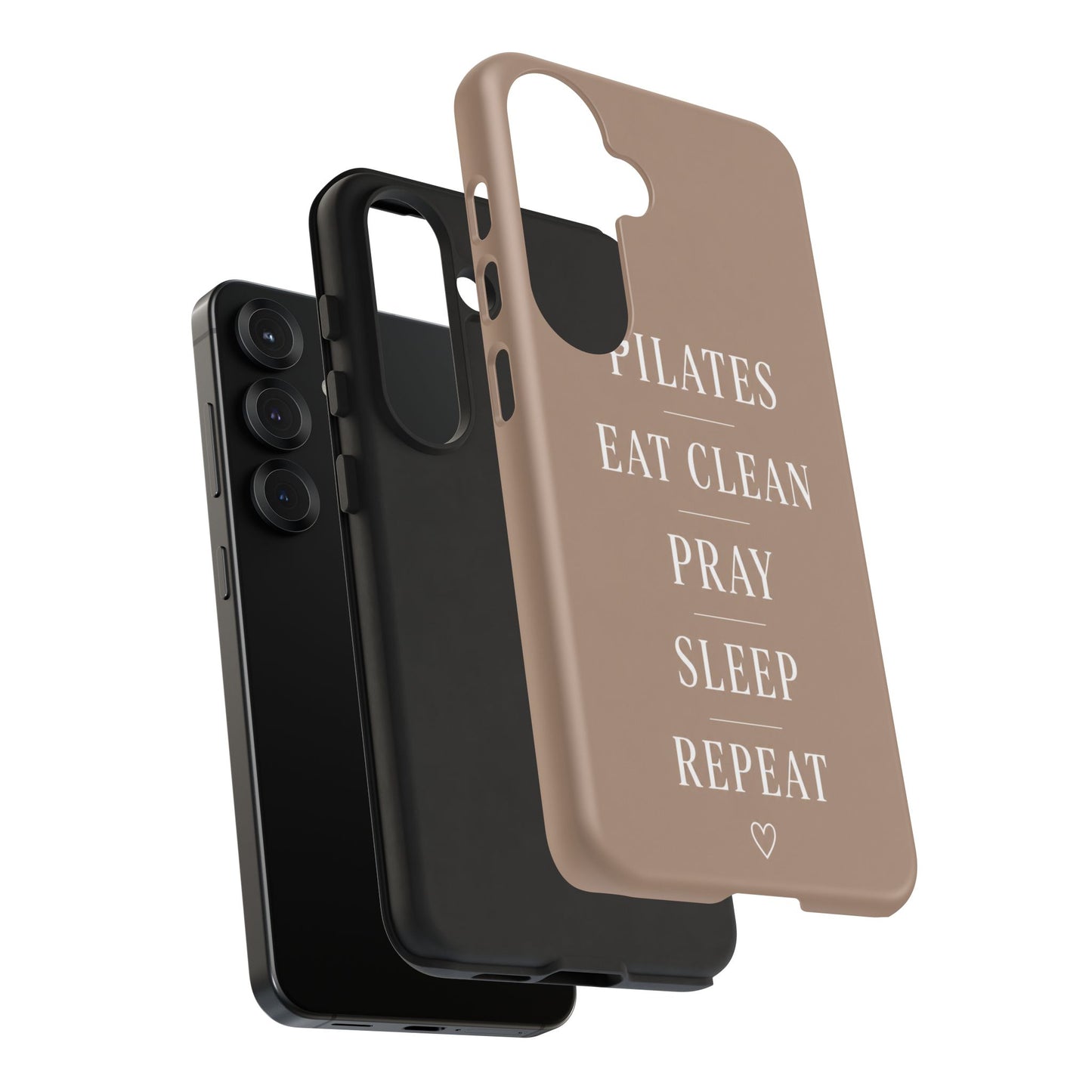 Pilates Phone Case | Eat Clean Pray Sleep Repeat Aesthetic | Wellness Girl Gift