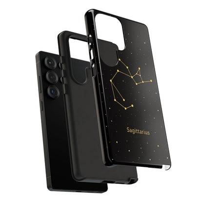 Sagittarius Zodiac Constellation Phone Case – Luxe Gold Celestial Cover