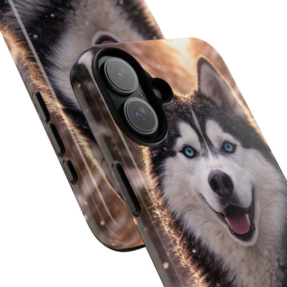 Siberian Husky Tough Phone Case | Blue Eyes Dog Cover Protective iPhone Case