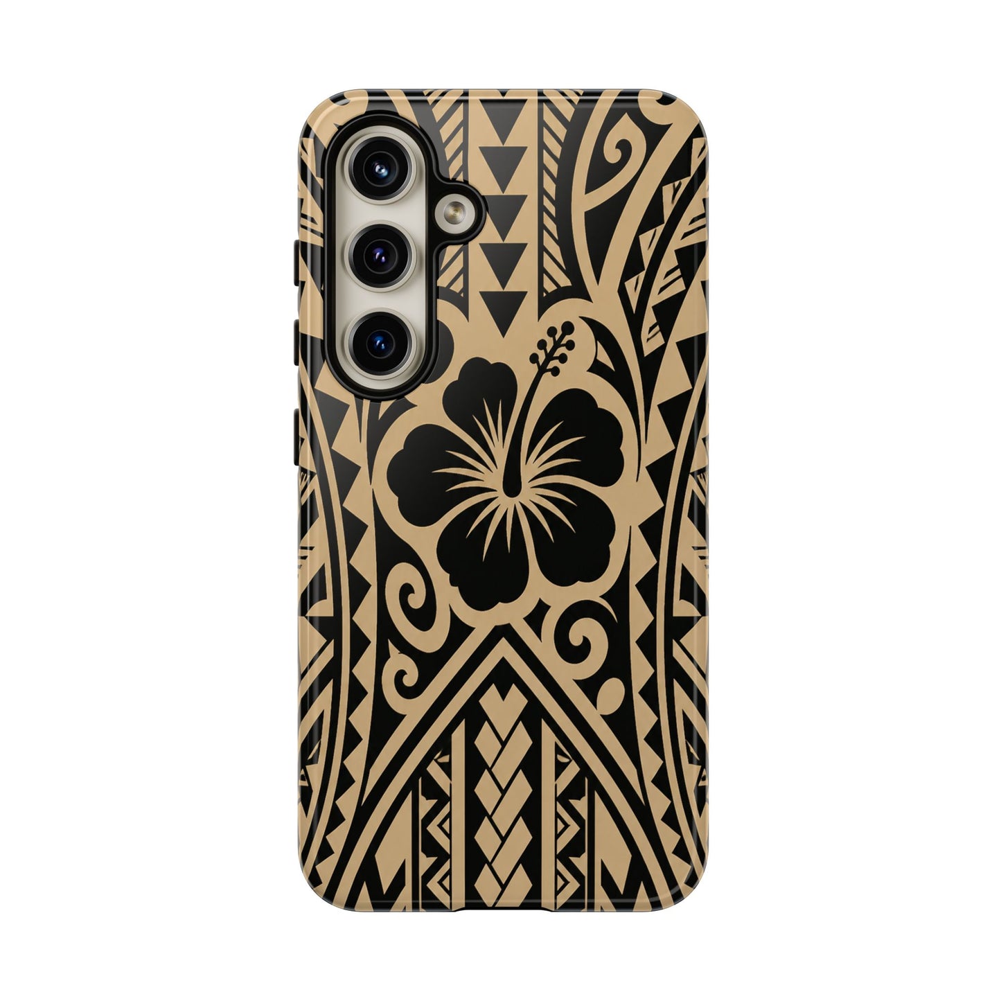 Polynesian Tribal Hawaiin Hibiscus Phone Case for iPhone Samsung Galaxy