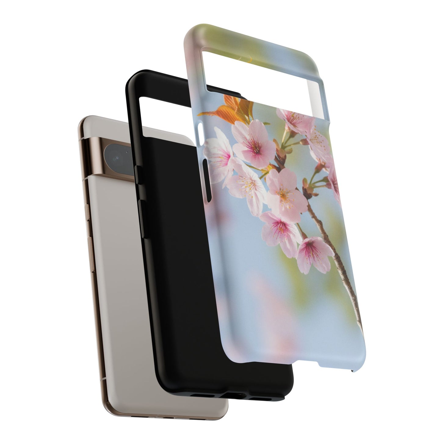 Cherry Blossom Phone Case – Pink Floral Tough Case (iPhone, Samsung Galaxy, Pixel)
