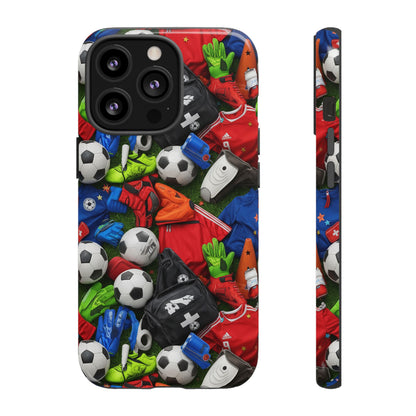 Soccer Ball Pattern Phone Case – Sports Fan Tough Protective Game Day Case