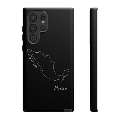 Mexico Outline Phone Case – Minimal Country Map Tough Case (iPhone, Samsung, Pixel)