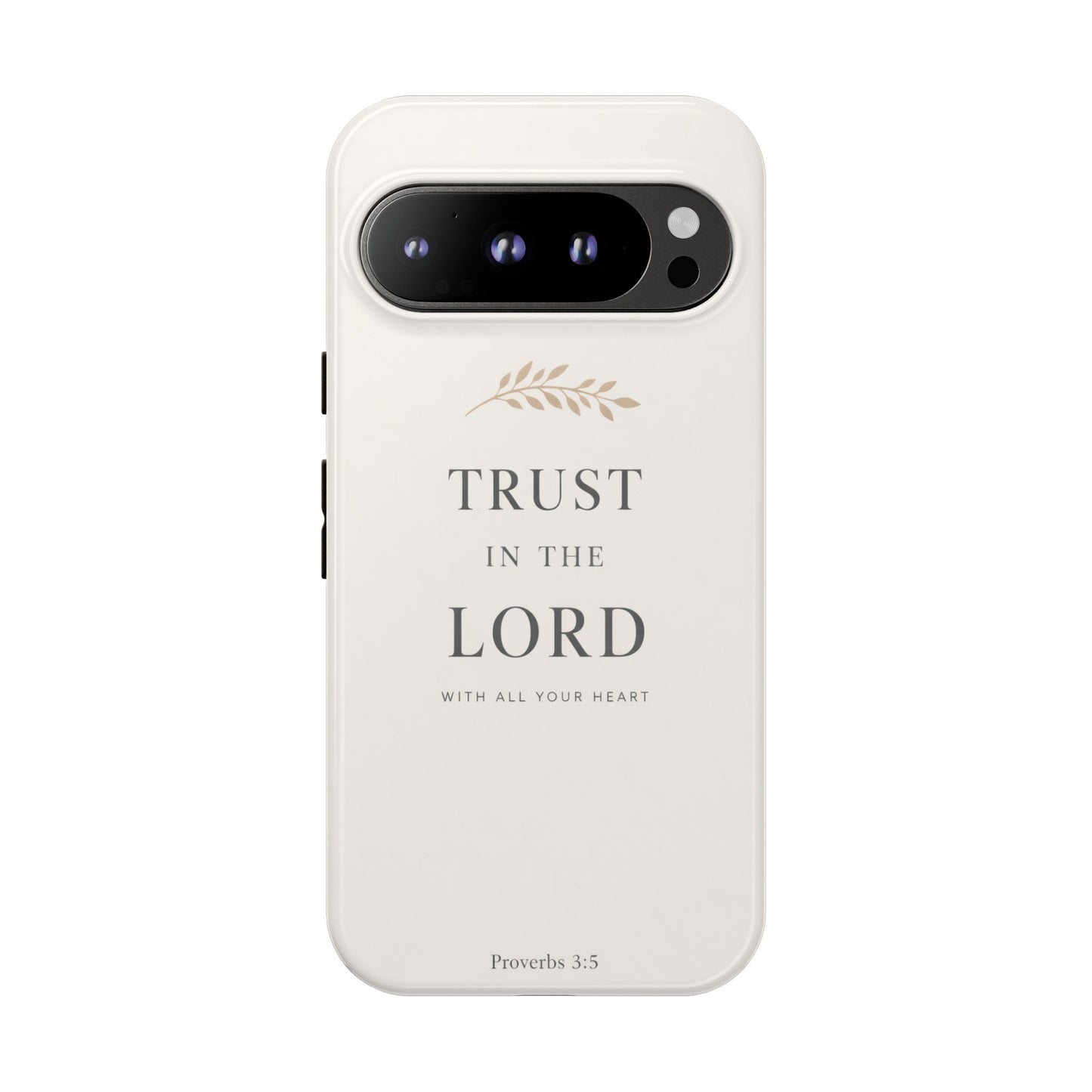 Proverbs 3:5 Christian Phone Case Trust in the Lord Minimalist Faith Cover