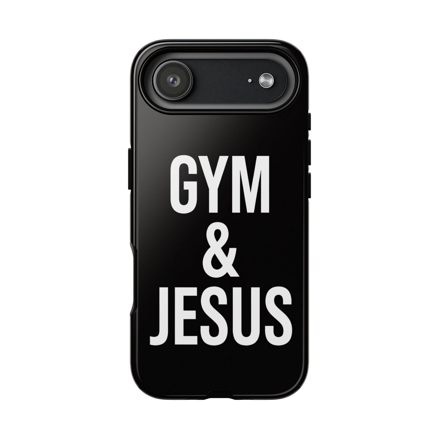 Gym & Jesus Phone Case Christian Faith Workout Gym Motivation Case