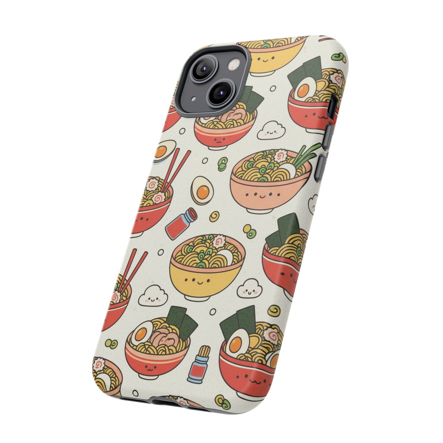 Kawaii Ramen Phone Case – Cute Japanese Food Pattern | Noodle Bowl Aesthetic Case
