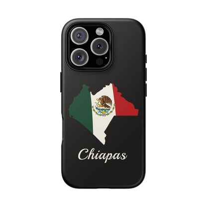 Chiapas Mexico Flag Map Phone Case | Mexican American Pride Tough Case for iPhone & Samsung