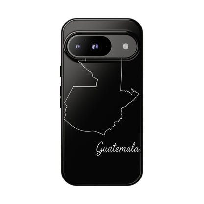 Guatemala Outline Phone Case – Minimal Country Map Tough Case (iPhone, Samsung, Pixel)
