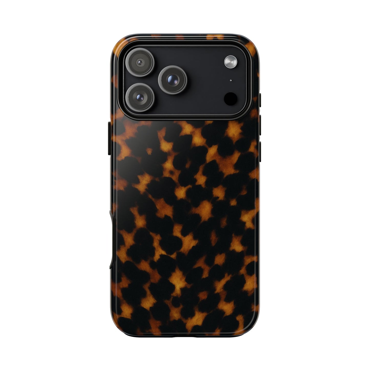 Tortoiseshell Pattern Tough Phone Case | Classic Leopard-Style Protective Cover