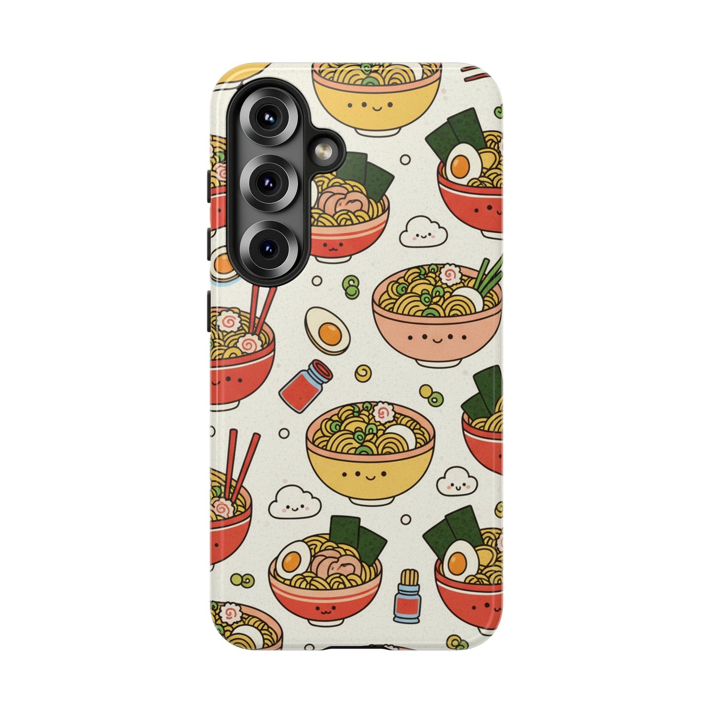 Kawaii Ramen Phone Case – Cute Japanese Food Pattern | Noodle Bowl Aesthetic Case