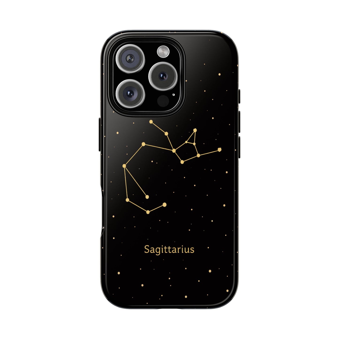 Sagittarius Zodiac Constellation Phone Case – Luxe Gold Celestial Cover