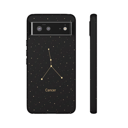Cancer Zodiac Constellation Phone Case – Luxe Gold Celestial Cover