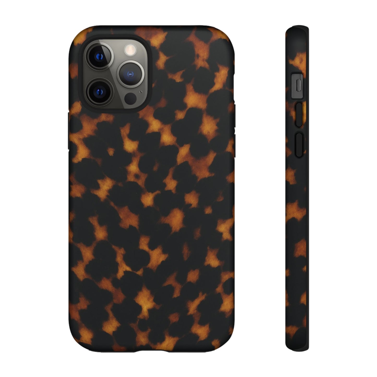 Tortoiseshell Phone Case – Brown Leopard Pattern Luxury Tough Protective Case