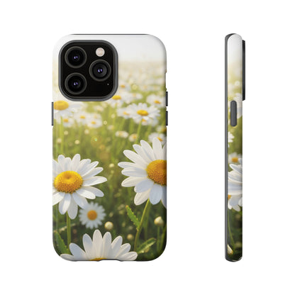 Daisy Phone Case – Floral Spring Field Tough Protective Case (iPhone, Samsung, Pixel)