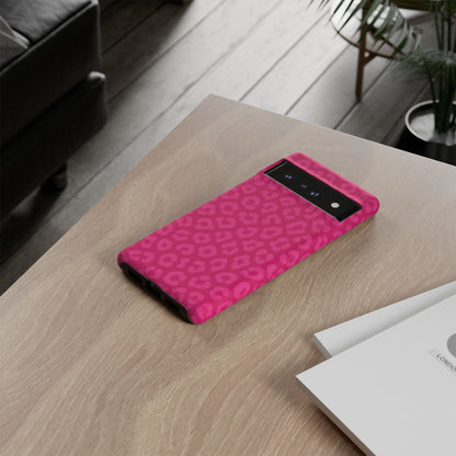 Hot Pink Leopard Phone Case – Bold Coquette Aesthetic Tough Case