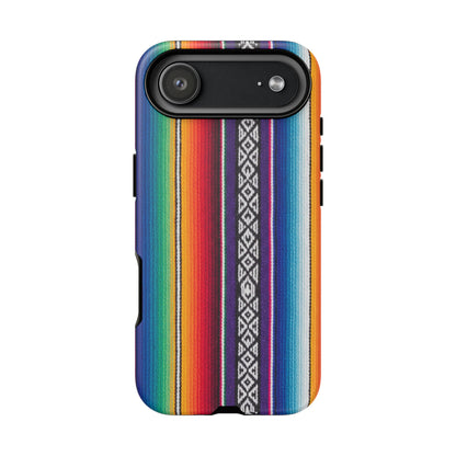 Serape Stripe Phone Case – Colorful Mexican Blanket Pattern Tough Case