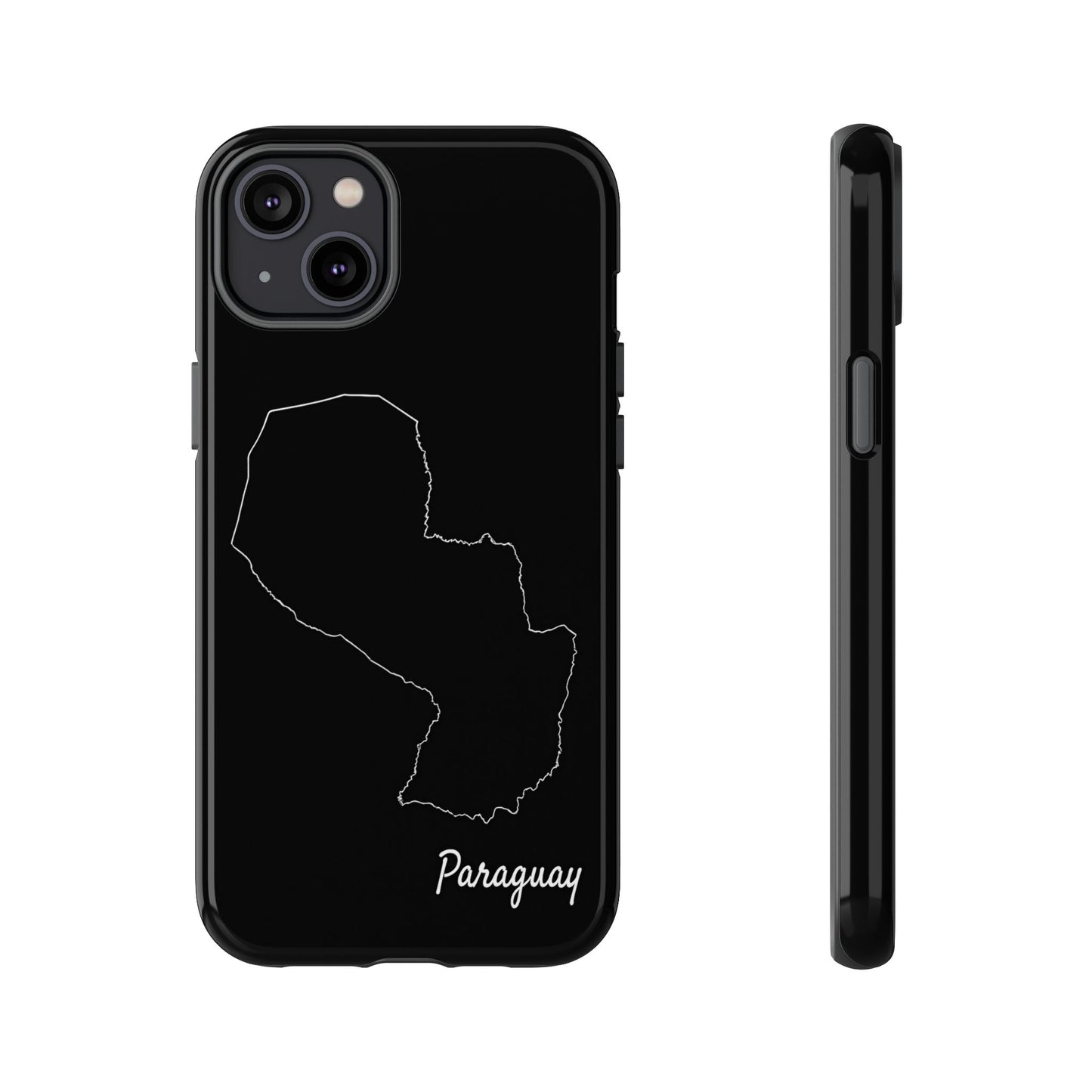 Paraguay Outline Phone Case – Minimal Country Map Tough Case (iPhone, Samsung, Pixel)