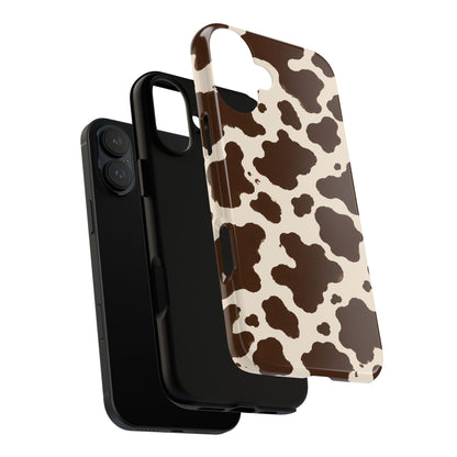Western Cow Print Tough Phone Case for iPhone Samsung Galaxy Pixel