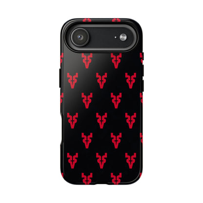 Mazatlán Bull Phone Case – Black Red Streetwear Tough Shockproof Cover