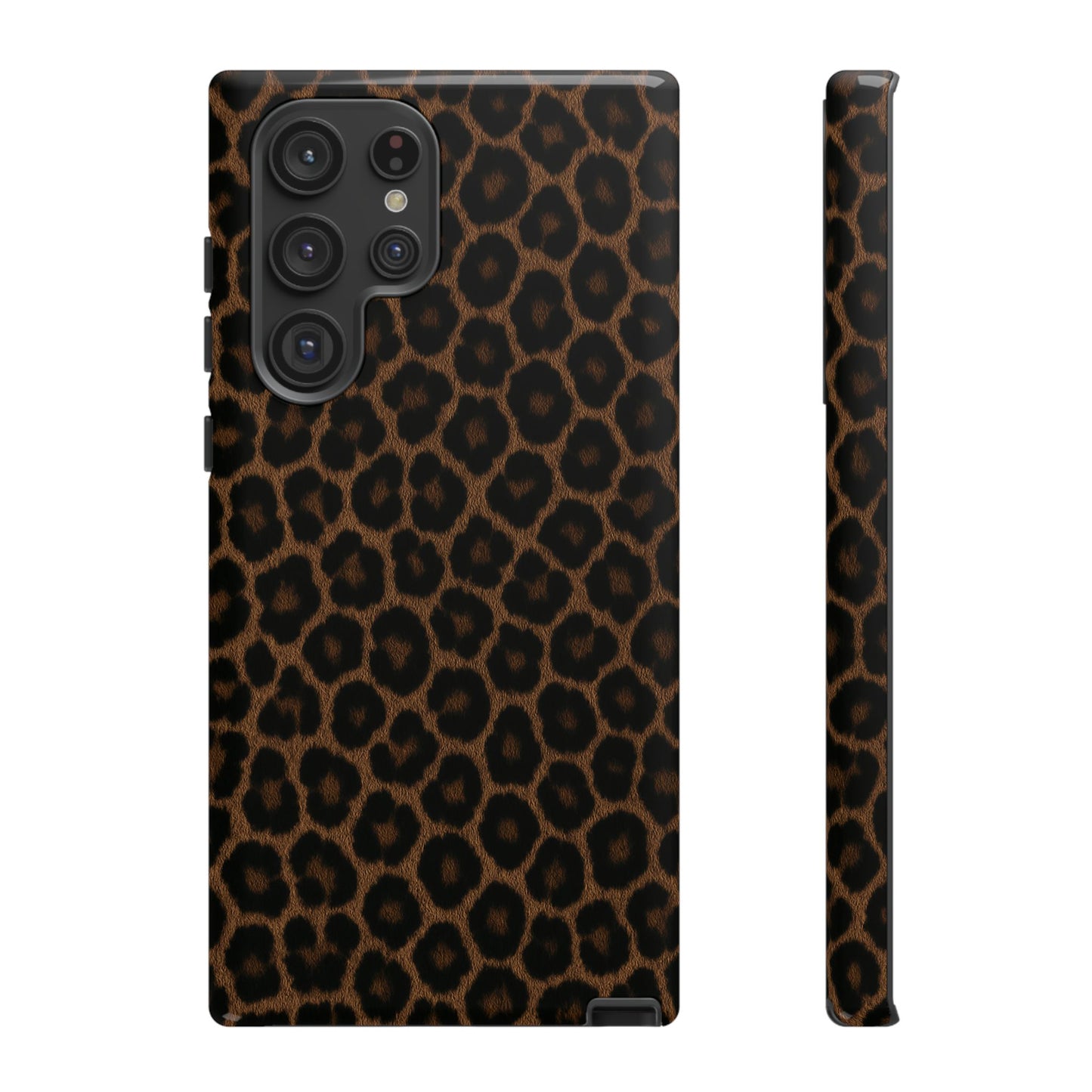 Brown Leopard Print Phone Case | Classic Animal Print Aesthetic Tough Protective Case