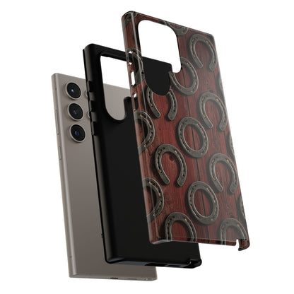 Rustic Horseshoe Western Phone Case – Cowboy Country Ranch Tough Case