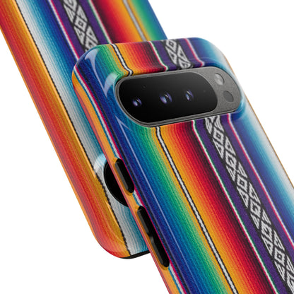 Serape Stripe Phone Case – Colorful Mexican Blanket Pattern Tough Case