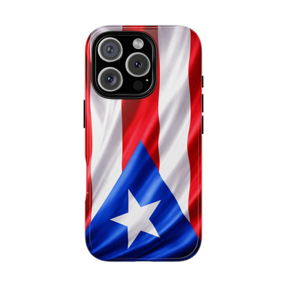 Puerto Rico Flag Phone Case | Boricua Pride Tough Case | Puerto Rican Flag Protective Cover for iPhone & Samsung